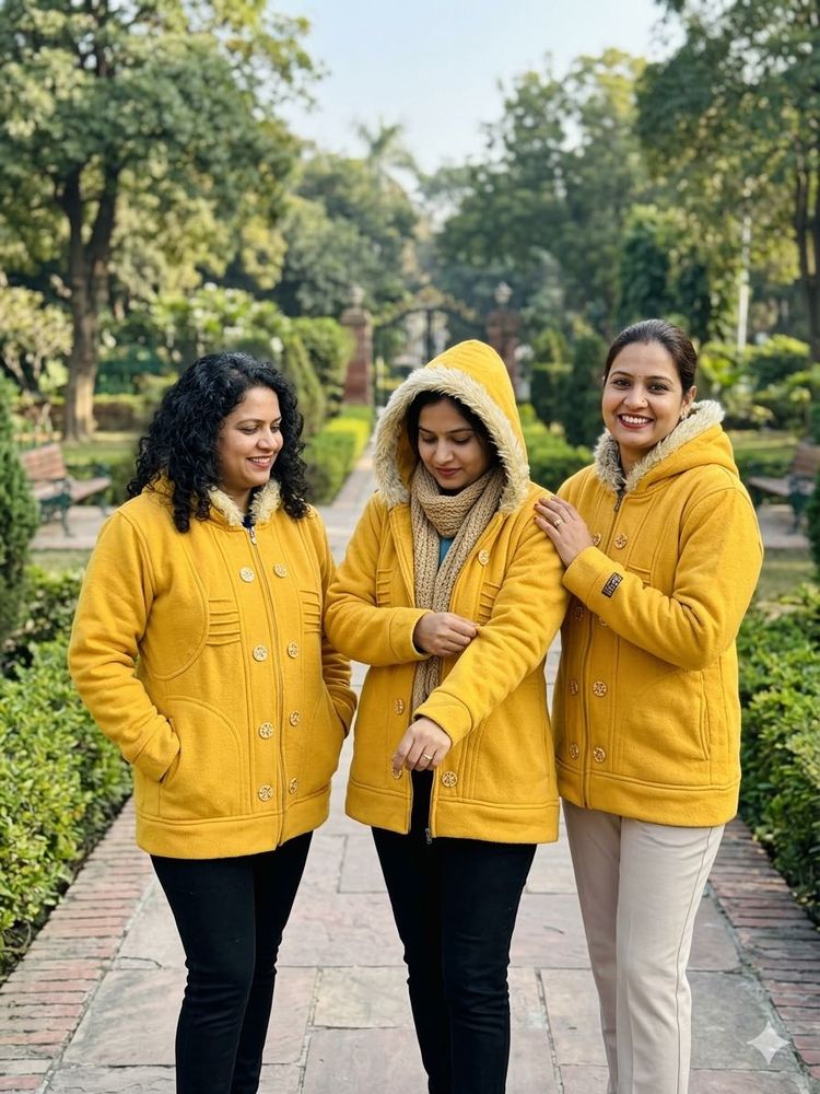 Cozy Yellow Hooded Jacket