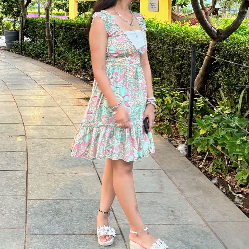 Beautiful pastel printed dress