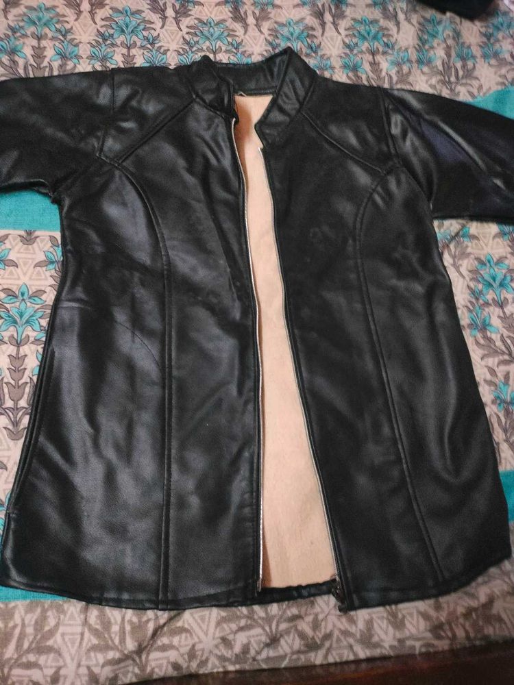 Black Faux Leather Jacket