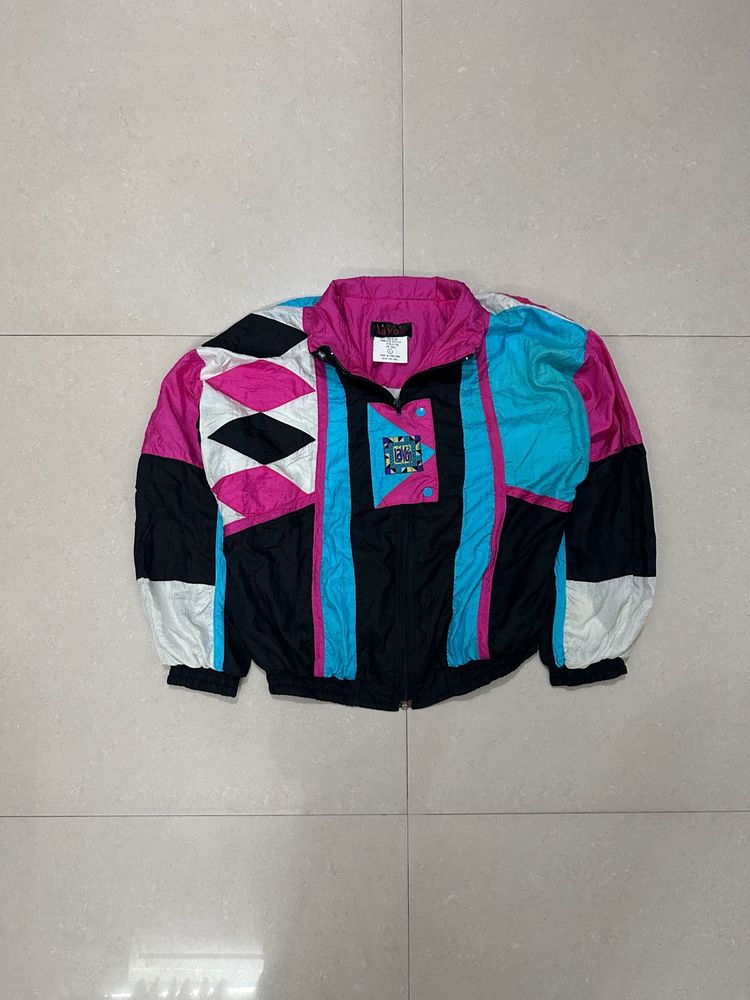 Retro Color Block Windbreaker Jacket 🇺🇸
