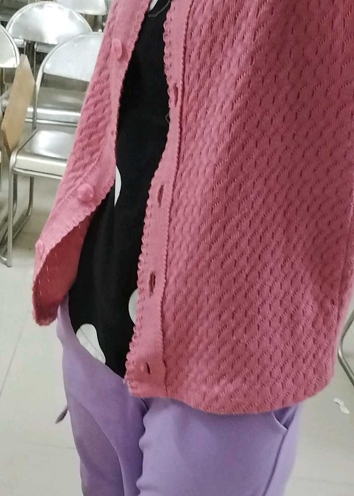 cardigan+tank top+cargo trouser