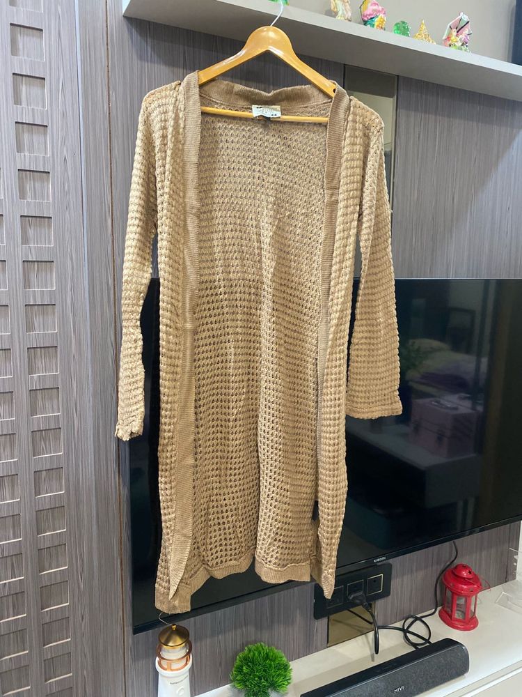 Tan Knit Cardigan