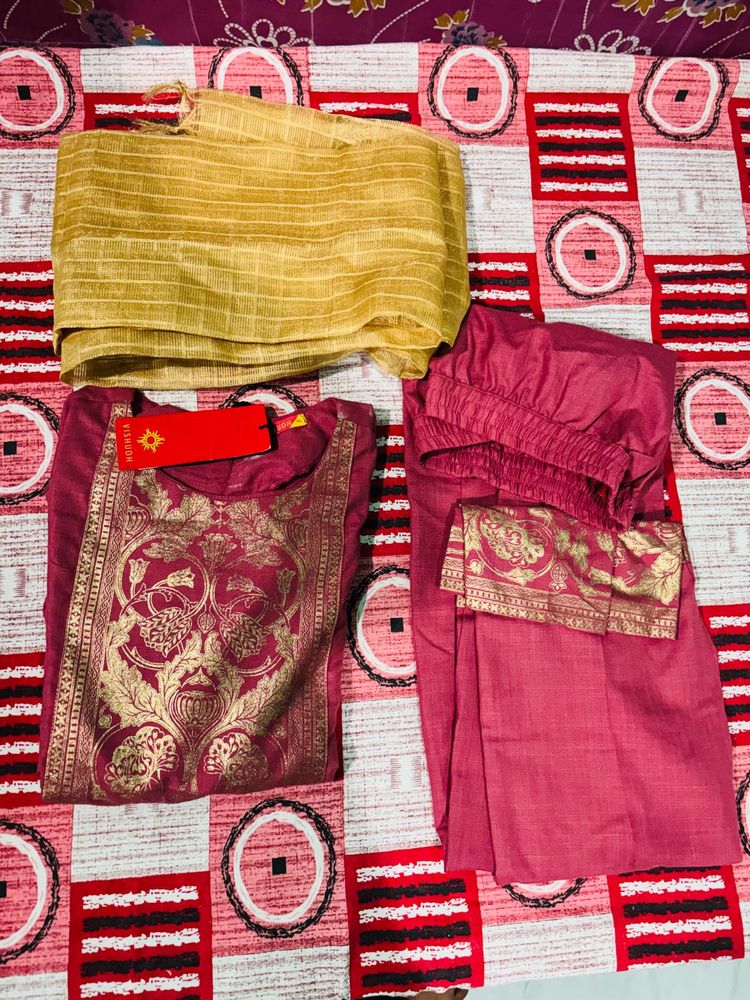 Elegant  Kurta Set with Dupatta