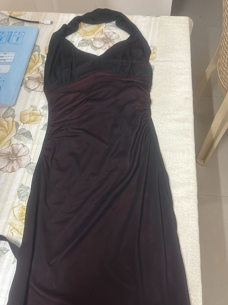 Elegant Halter Neck Maxi Dress