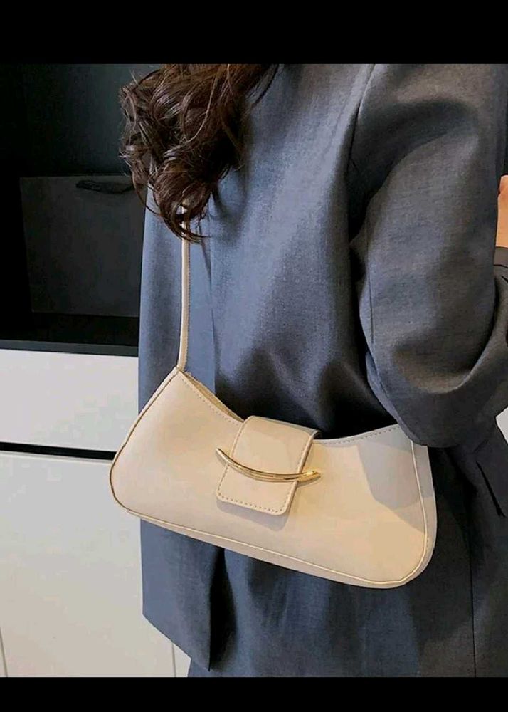 Stylish Cream Hobo Bag