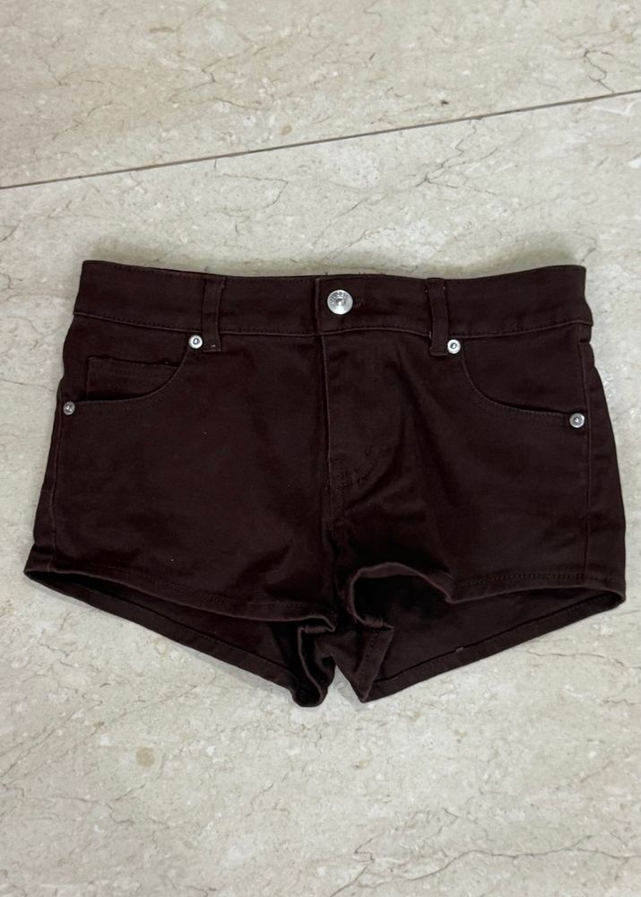 Brown H&amp;m Denim Shorts