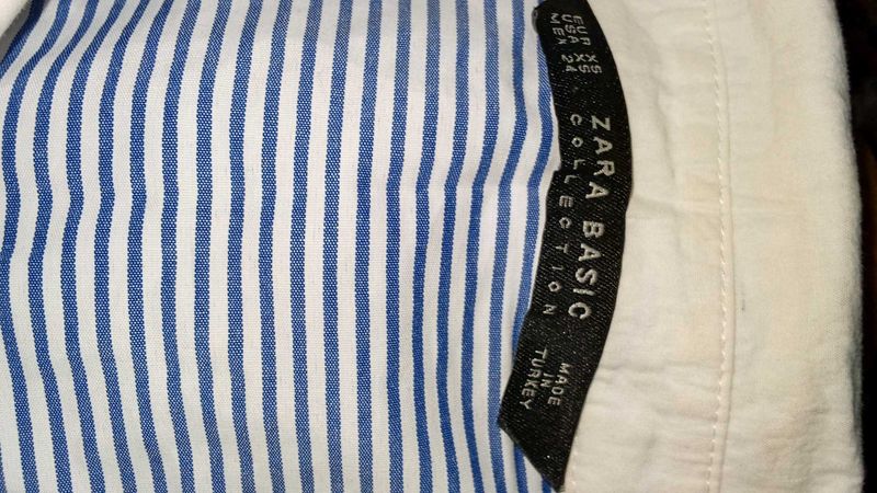 Zara Basic Striped Shirt