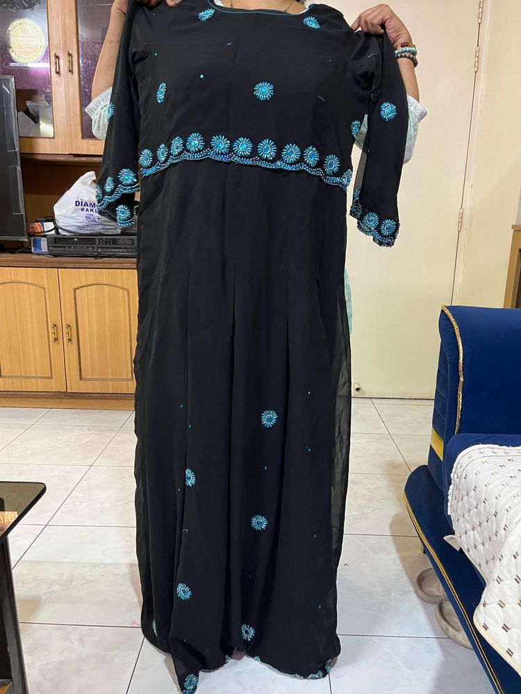 Elegant Black One piece long gown