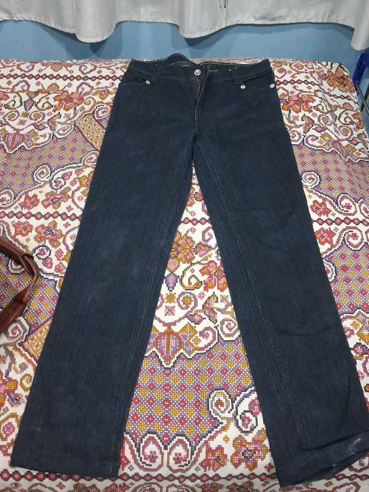 Black denim jeans pant