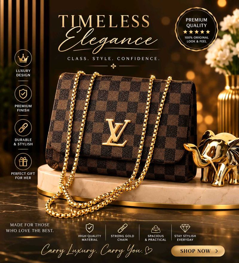 LOUIS Vuitton Inspired Crossbody Bag