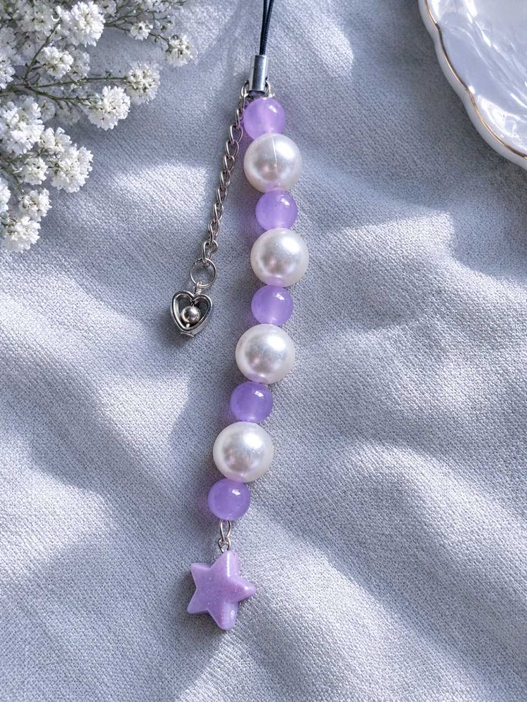 Cute Pearl &amp; Star Beaded Charm★