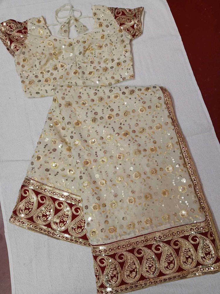 heavy sequin Embroidery work saree 😍