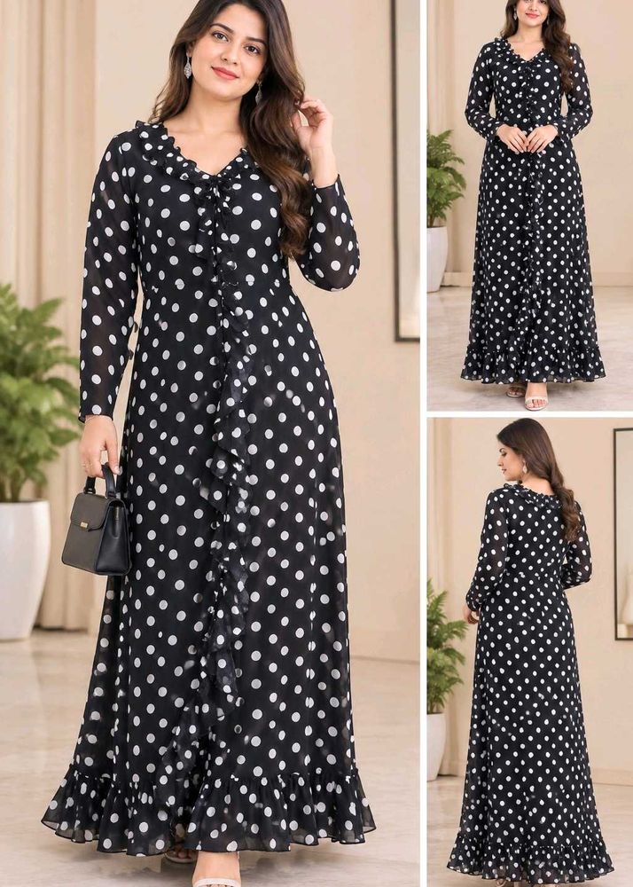Polka Dot Maxi Dress