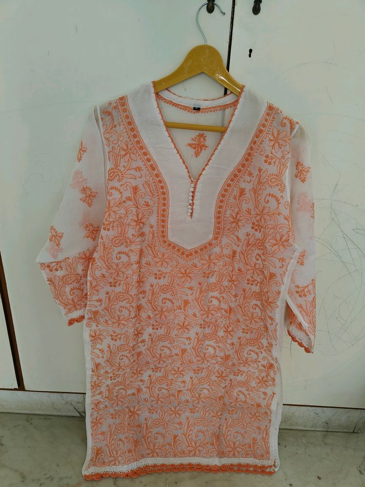 Chikenkari Embroidery Kurta
