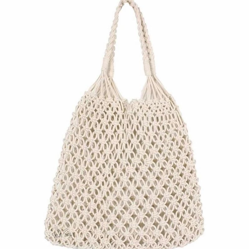 Boho Macrame Tote Bag