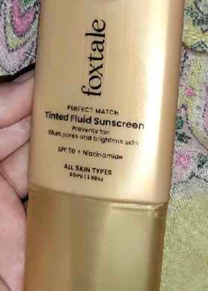Foxtale Tinted Fluid Sunscreen SPF 50