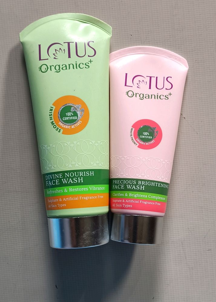 Combo OfLotus Organics Face Wash