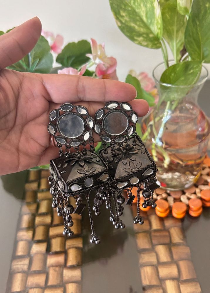 Oxidised Jhumka