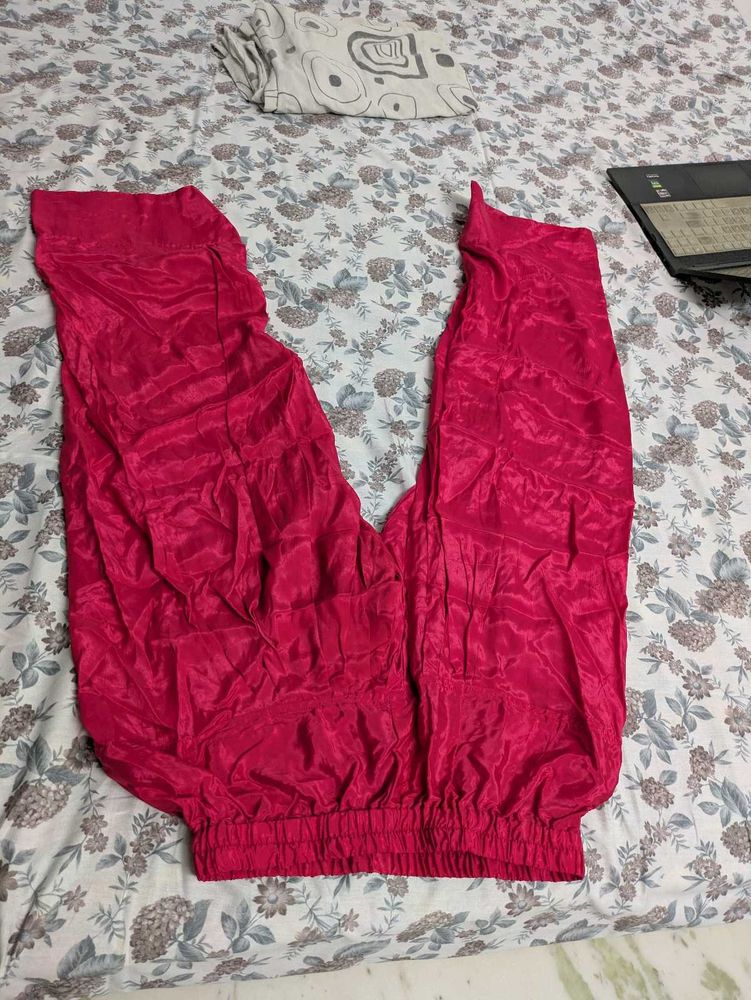 Vibrant Magenta farshi salwar - Never Worn