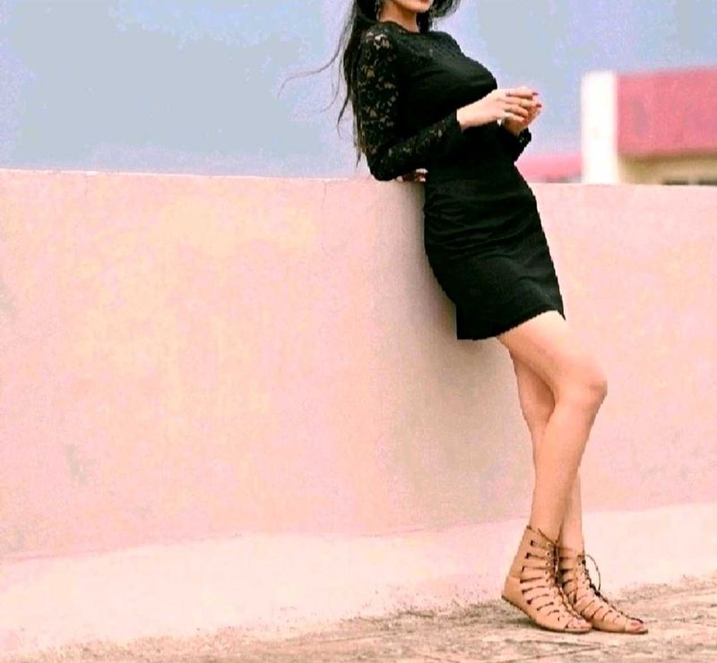 Chic Full Sleeve Bodycon With Black Sheer