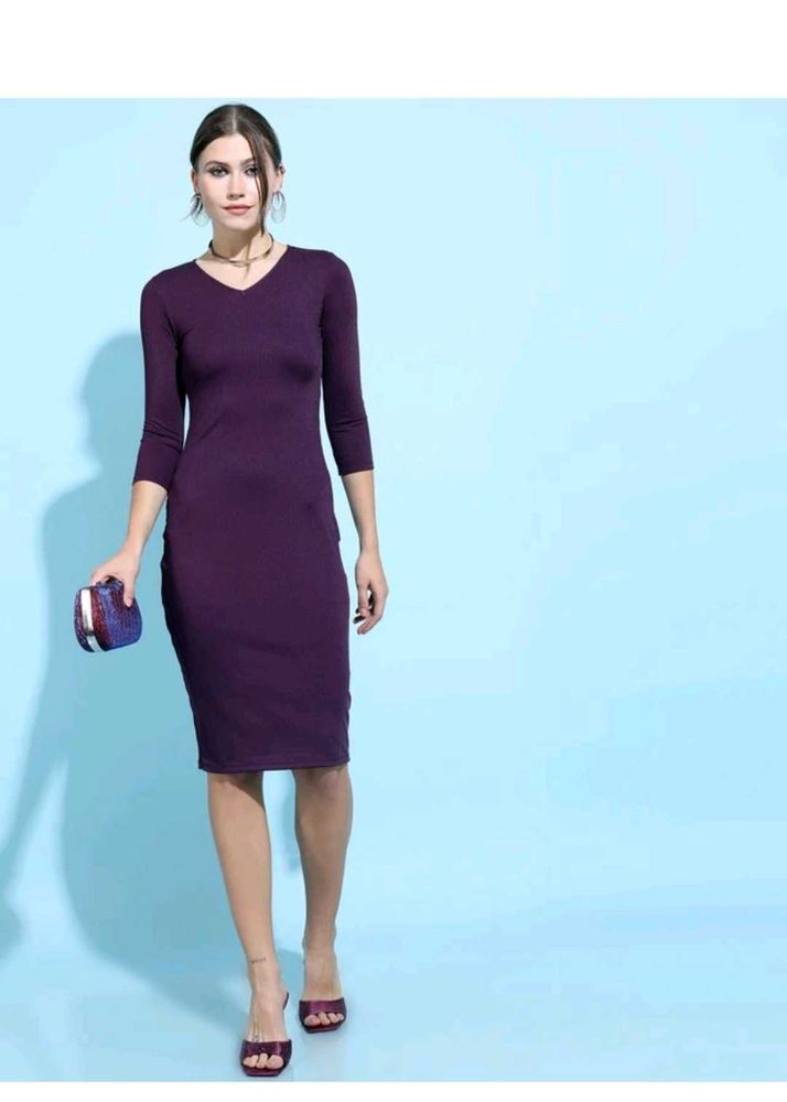 Purple Midi Dress