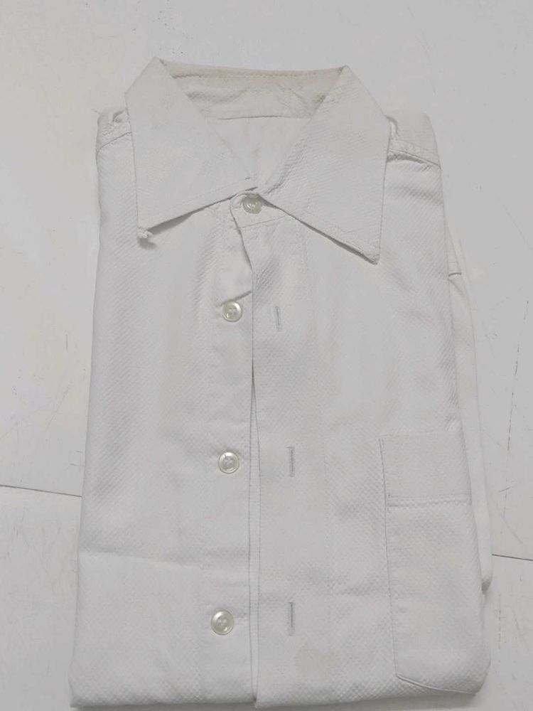 Classic White Men's Shirt