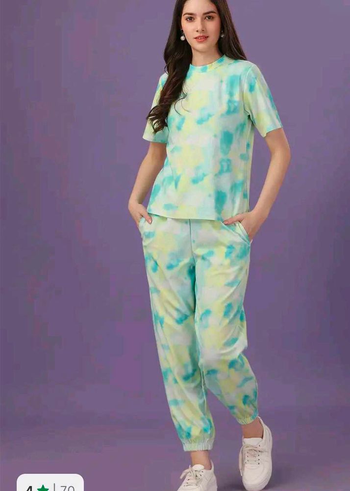 Top &amp; Pyjama Set Multicolor Ombre/Dyed