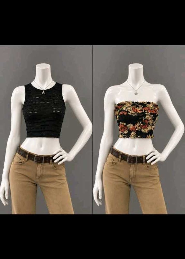 Chic Crop Tops Set
