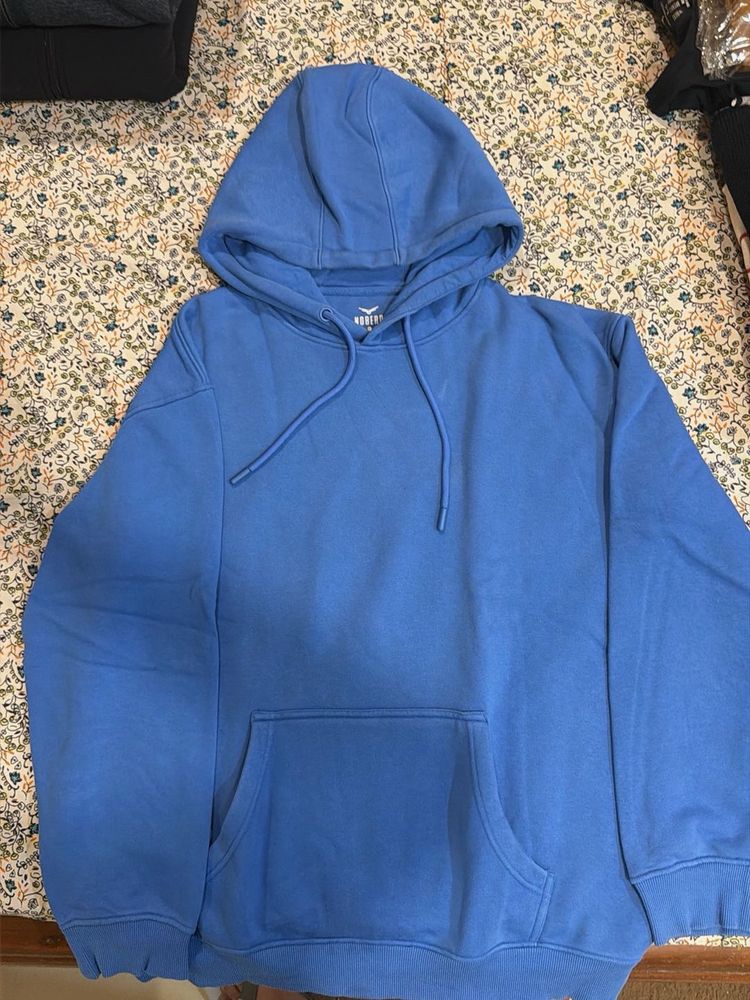 Blue Hooded Sweatshirt