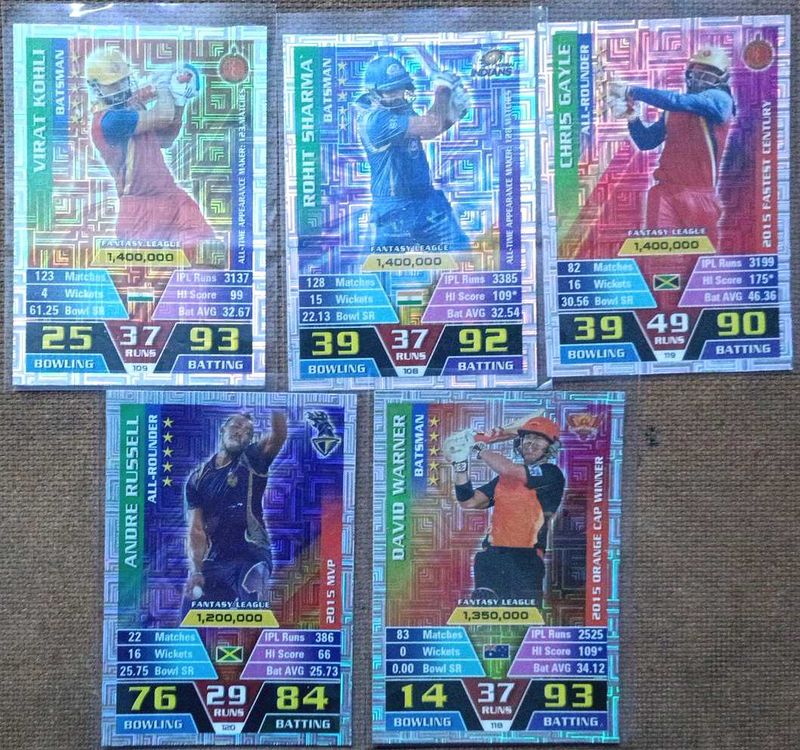 Cricket Player Trading Cards Lot