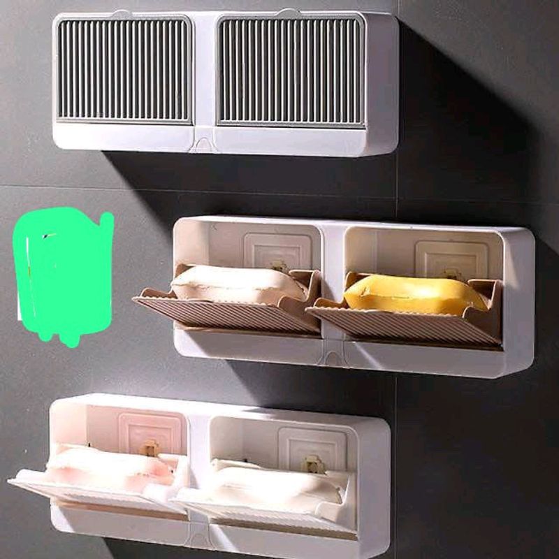 New Launched DOUBLE BOX ADHESIVE SOAP STAND For Chait