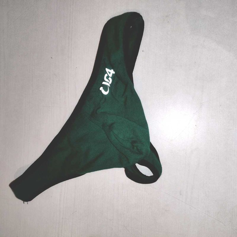 Men's thong with front pouch.