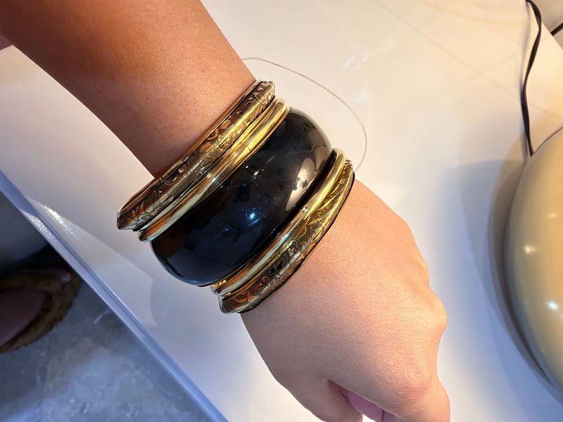 Chic Black &amp; Gold Bangles Brand new
