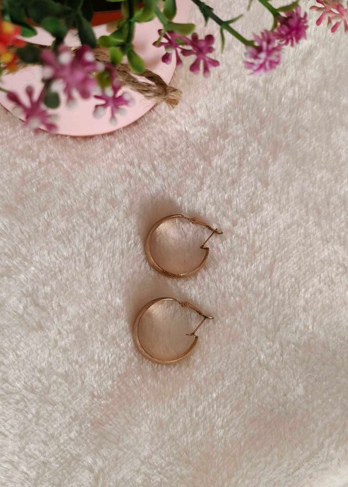 Golden Hoop Earrings