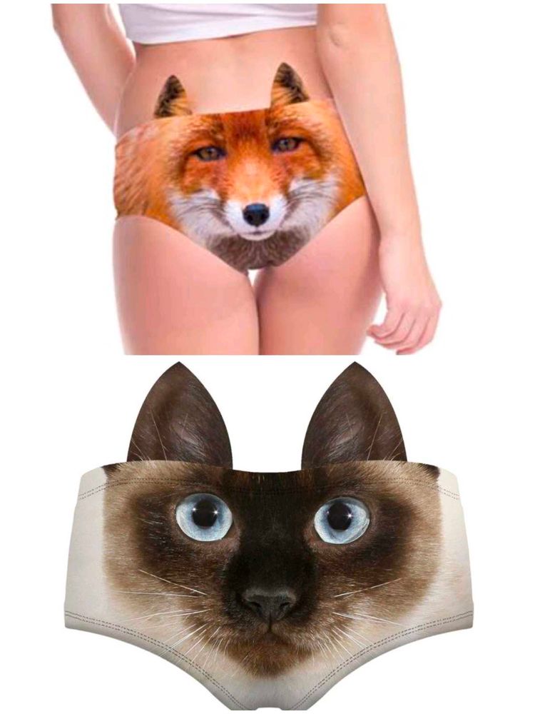 3D Cute Animal Face Panties