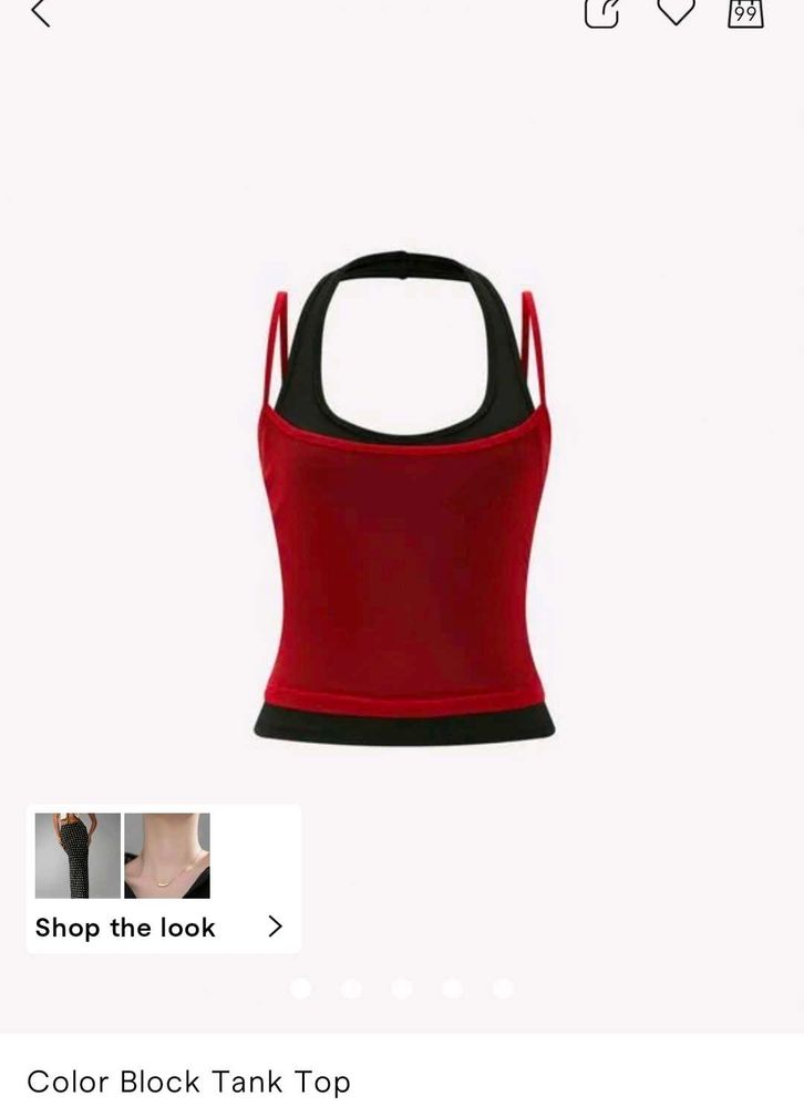 colour block tank top