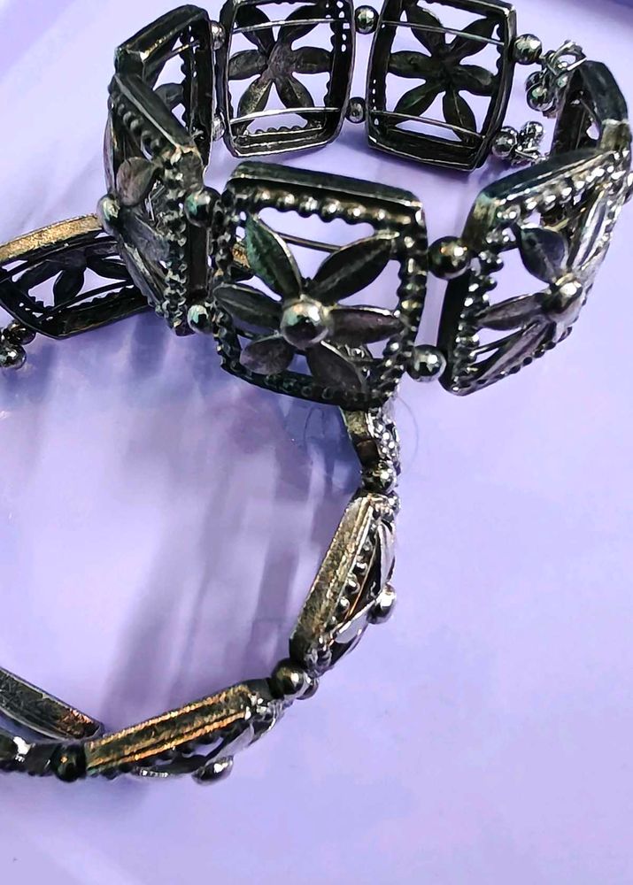 Vintage Floral Link Bracelets