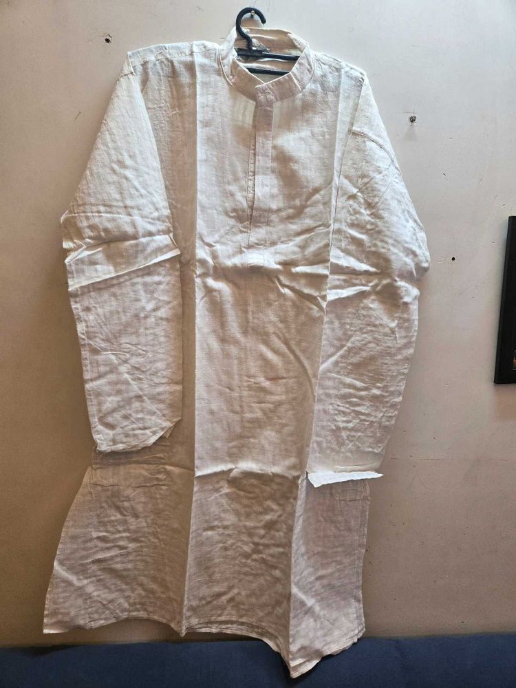 Men's Cotton White Kurta