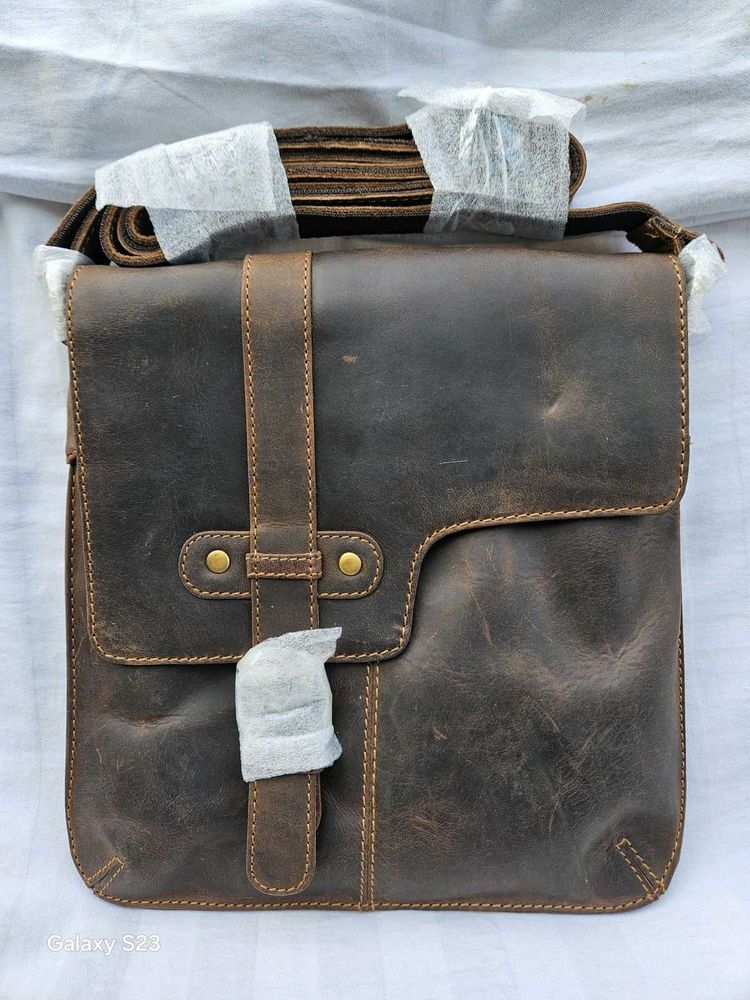 Brown Leather Crossbody Bag