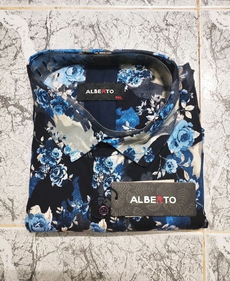 Alberto Floral Plus Size Shirt Size 4XL