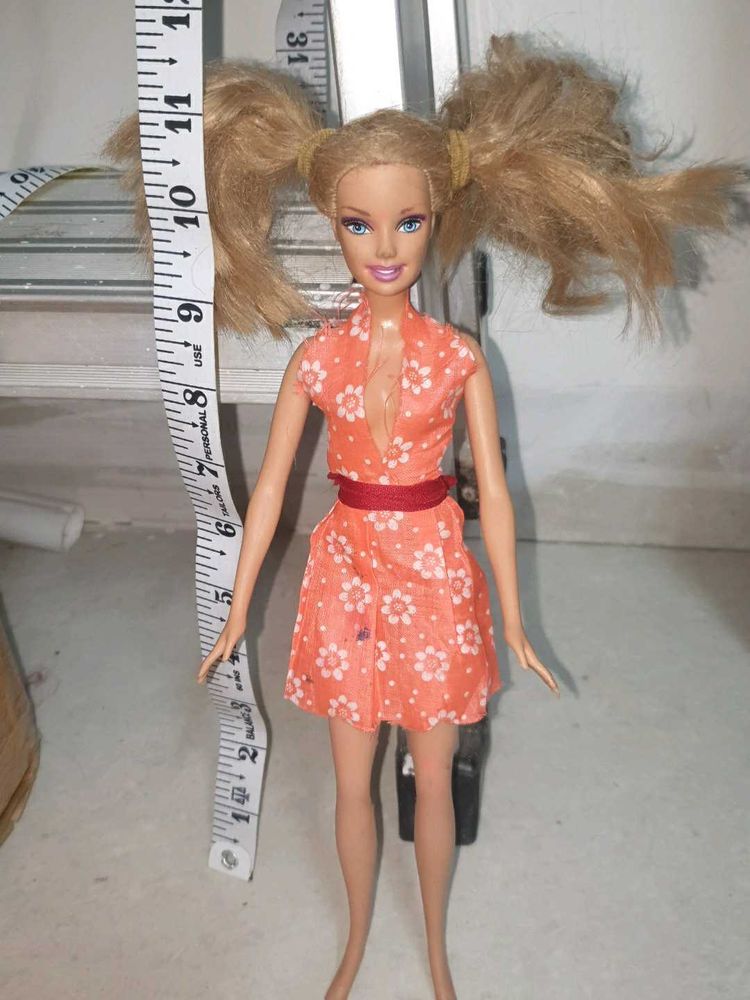 Retro Barbie Doll with Summer Dress