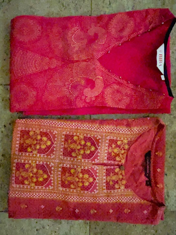 USED - Combo of BIBA And RANGMANCH Kurta.