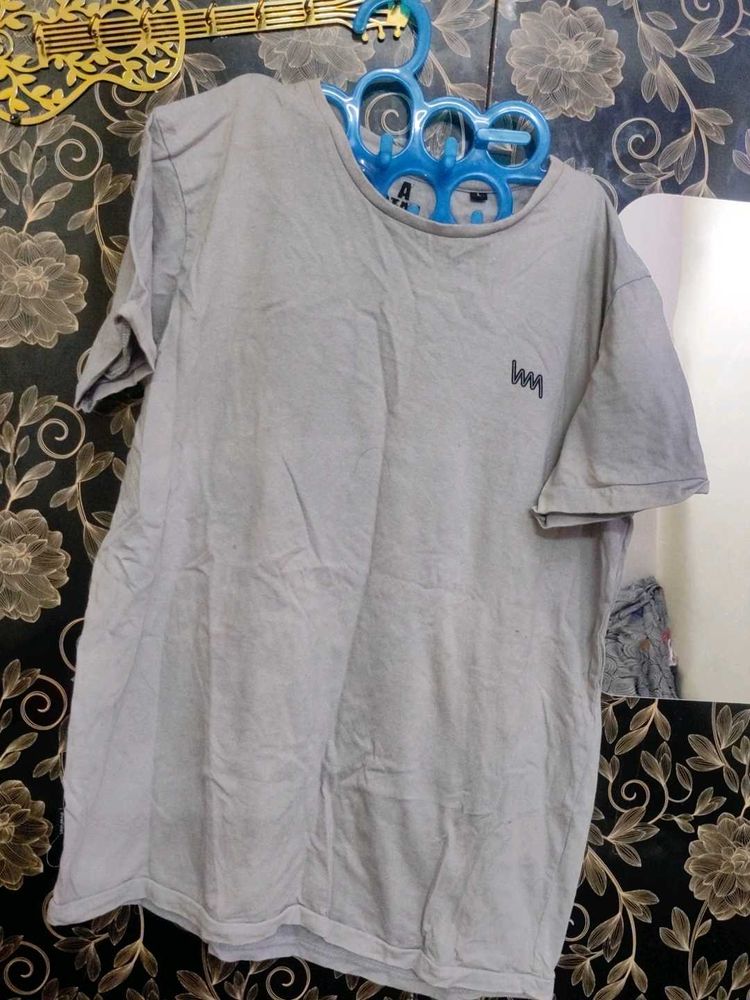 Gray Casual T-Shirt
