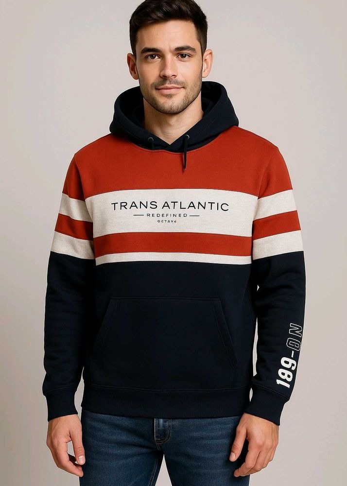 Octave Men's "Trans Atlantic" Color Block Hoodie