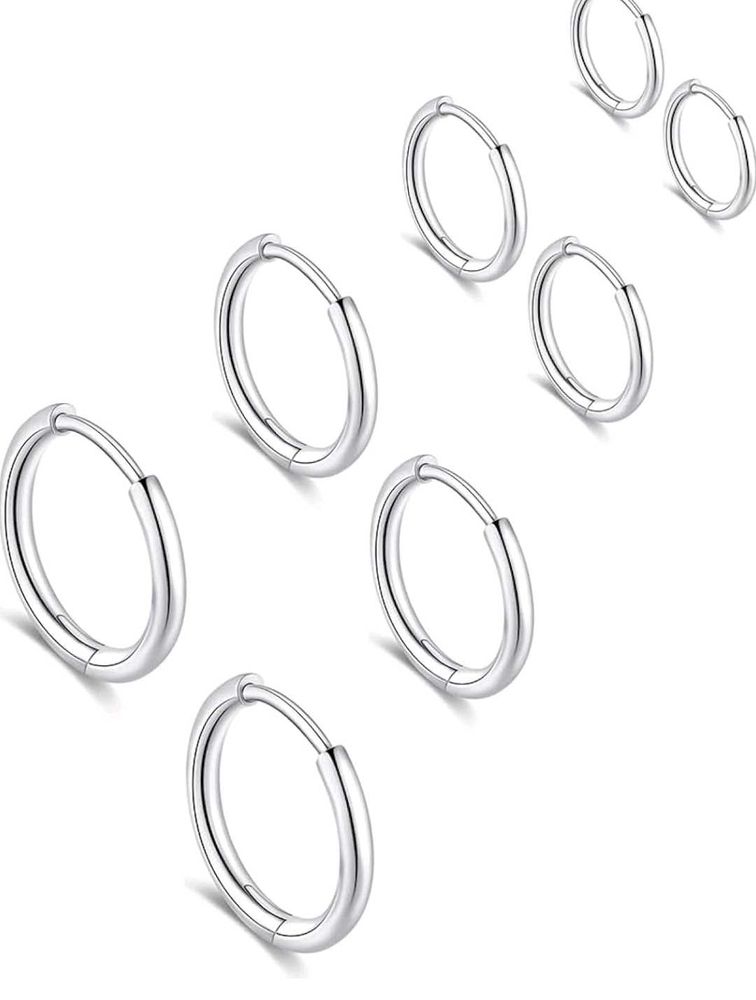 Silver Hoop Earrings