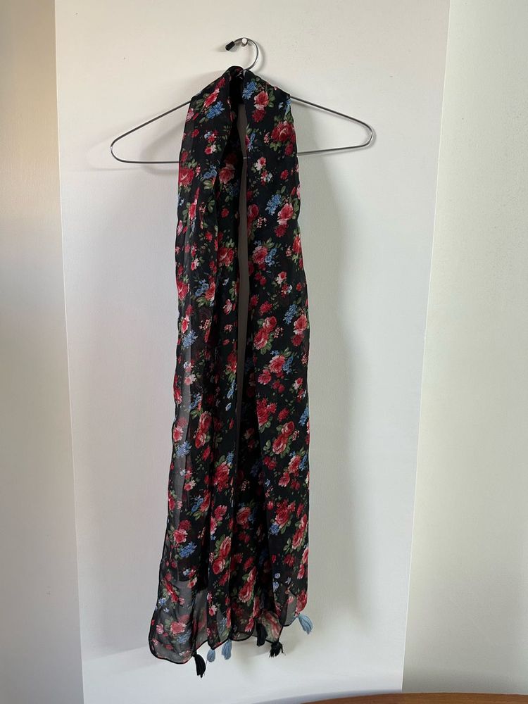 floral printed scarf