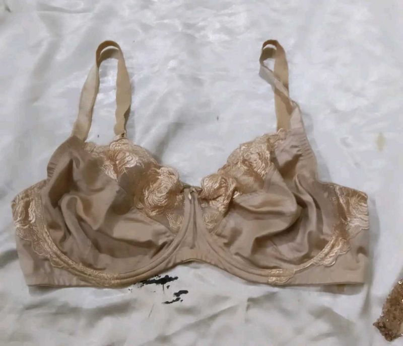 Elegant satin Lace Bra