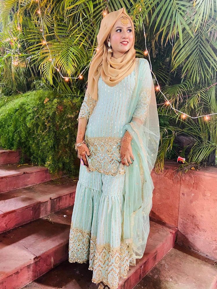 Beautiful Sequined Garara Suit