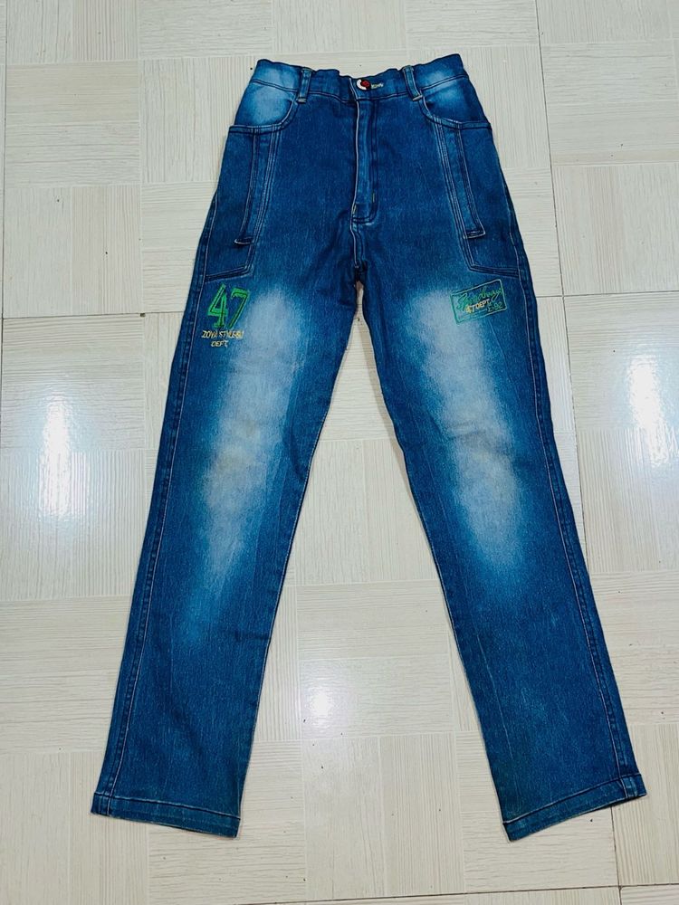 Kids Stylish Blue Denim Jeans