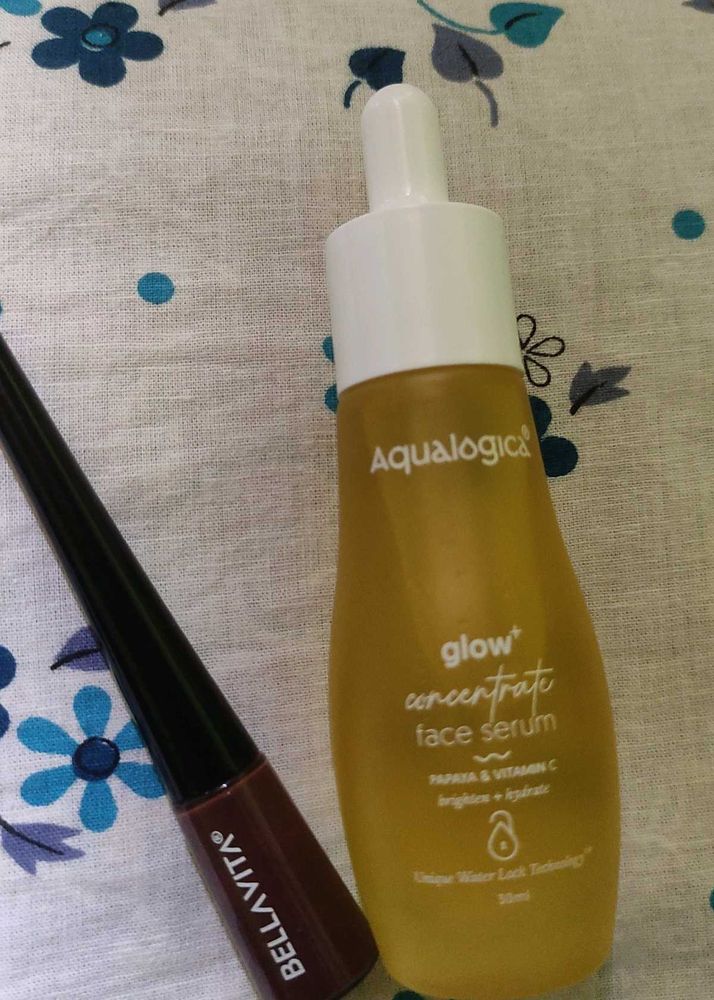 Aqualogica Serum &amp; bellavita eyeliner